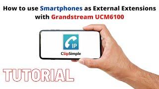How to use Smartphones as External Extensions with Grandstream UCM6100?