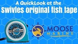 Swivel's Original Fish Measure Tape QuickLook with Moose - Moose Marine