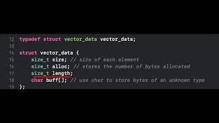 Making a Vector Library in C