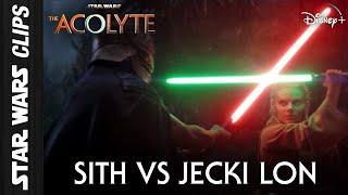 Sith Lord vs Jedi Padawan Jecki Lon | Star Wars Clips