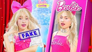Real Barbie Vs Fake Barbie! Ugly Girl Extreme Makeover To Barbie Girl!