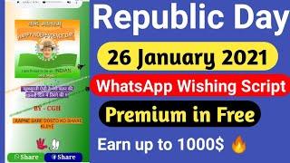 Happy Republic Day WhatsApp Wishing script 2021 || 26 January Viral Script 2021 || Premium In Free |