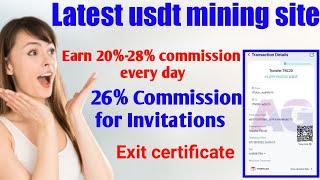 The latest mining website with up to 28% income, exit proof