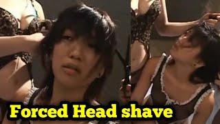 Forced Head Shave || Two Girls Forced Head Shave Asian Girl || Amazing Head Shave and Beautiful