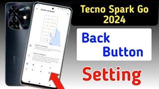 Tecno spark go 2024 back button setting/Tecno spark go 2024 back button change/ navigation gesture