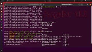 How to install Angular/CLI 10/11 on Ubuntu 20.04 LTS | create and deploy  angular app | add material