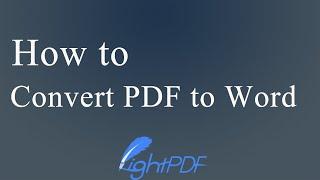 How to Convert PDF to Word Document (Free & No Watermark)