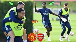 Saka & Martinelli Are Back in Training and Ready for Man United | INSIDE TRAINING