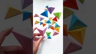 how to make a paper triangle ️️