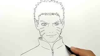 cara menggambar naruto hokage ke7 mudah dan cepat,