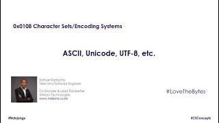 Character Sets and Encoding Systems