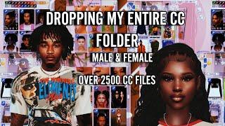 MY ENTIRE CC FOLDER | MALE & FEMALE CC 2024