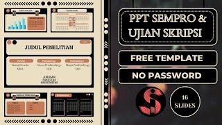 METODE PENELITIAN KUANTITATIF ‼️ TEMPLATE PPT  UJIAN PROPOSAL / SKRIPSI  #freetemplate