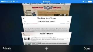 Close All Mobile Safari Tabs at Once by Going into Private Mode