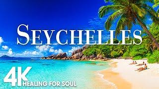 SEYCHELLES NATURE in 4K UHD Drone Film + Relaxing Piano Music for Stress Relief, Sleep,Spa,Yoga,Cafe