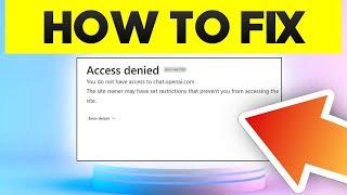 CHATGPT ACCESS DENIED ERROR CODE 1020 FIX | PROBLEM SOLVED 2023