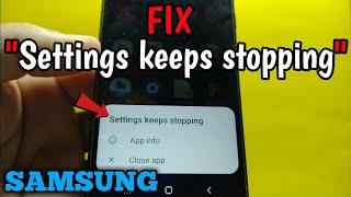 How to Fix "Settings keeps stopping" problem on Samsung Galaxy A01 Core