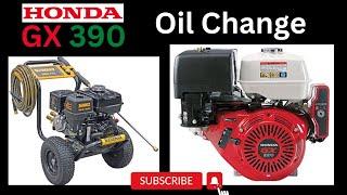 Honda GX390 GX340 Motor Oil Change    Dewalt Pressure Washer 4200 psi 4 Gpm with Honda GX390