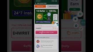 MY CASH BAZAAR  REFERS CODE ERAN COIN TO 1000 FREE AND DIMOND TO 100 RUPEES REDEEM CODE #MYCASHBAZZR