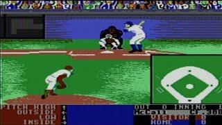 Hardball gameplay by Accolade 1987 - Commodore 64