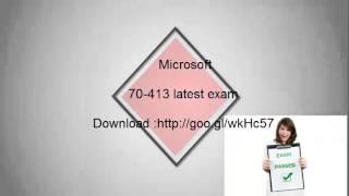 [Latest]Microsoft 70-413 exam braindumps