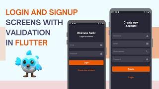 Flutter Login and Signup Page Tutorial with Validation and TextFormfield Properties | Part 3 |