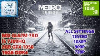 Metro Exodus i5 7300HQ GTX 1050 16GB RAM (All Settings Tested)