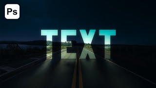 Light Text Effect in Photoshop Tutorial