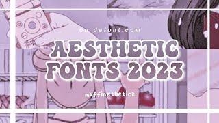 Aesthetic Fonts 2023