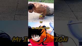  Me vs GOKU (anime training) #shorts #motivation #anime