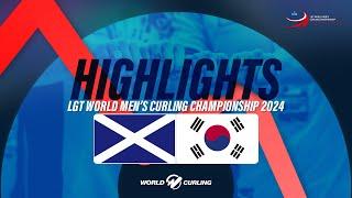 Scotland  v Korea - LGT World Men's Curling Championship 2024 - Highlights