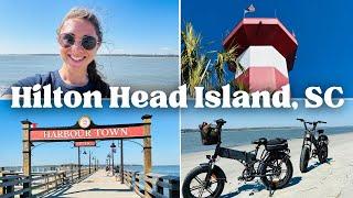 Hilton Head Island, South Carolina Travel Vlog: [Part 3] Beach e-bike ride, Sea Pines, South Beach