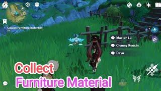 Collect Furniture Materials Genshin impact