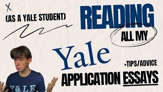 Reading ALL THE ESSAYS that got me into Yale (+tips for T20 supplementals)