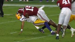 Was this a clean or dirty hit from Alabama's Dallas Turner on LSU's Jayden Daniels?