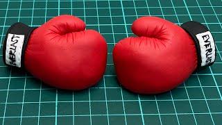  боксёрские перчатки из сахарной мастики  Boxing gloves made of sugar paste