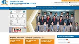 DESU DELHI Polytechnic online form|| Delhi CET 2021 || HOW TO FILL  APPLICATION FORM STEP BY STEP