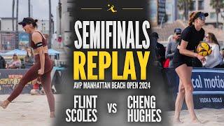 Cheng/Hughes vs Flint/Scoles | SEMIFINALS AVP Manhattan Beach Open 2024