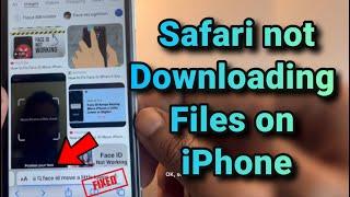 Safari not downloading files on iPhone : Fix