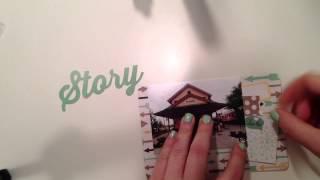 time lapse // 4x6 pocket scrapbooking card process // by retrohipmama