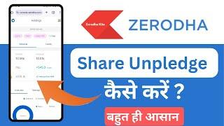 Share Unpledge kaise kare Zerodha kite | How to Unpledge share in Zerodha | Zerodha kite