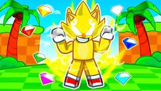 Becoming SUPER SONIC in Roblox!