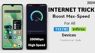 Increase Internet Speed New Trick 100% Working for Tecno & Infinix Devices 