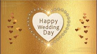 Happy Wedding Day!Animation Greeting Cards #4K #WhatsApp