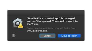 Mac OS X : File is damaged and can't be opened. You should move it to the Trash.