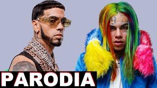 Se enfrentan Anuel y Tekashi69 en vivo