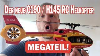 Der neue Airbus H145 RC Helikopter von RC ERA C190 unboxing; Fenestron + optischen Sensor - Klasse!!