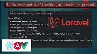 solución a No Access-Control-Allow-Origin (problemas de CORS en Laravel Angular)