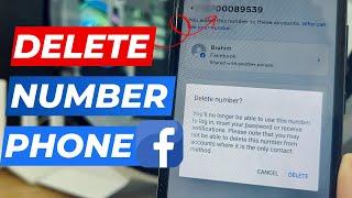 How To Delete Phone Number From Facebook || Remove Number Fb