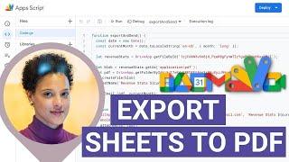 Google Apps Script: How to export Google Sheets as PDF